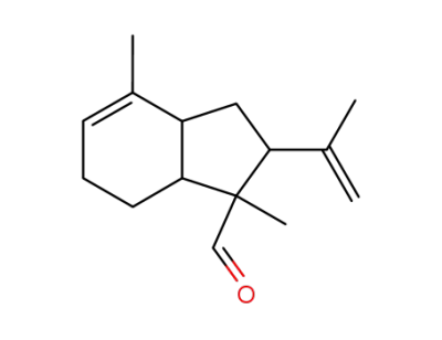 2-isopropenyl-1,4-dimethyl-2,3,3a,6,7,7a-hexahydro-indene-1-carbaldehyde
