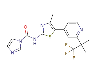 N-(4-methyl-5-(2-(2,2,2-trifluoro-1,1-dimethylethyl)-4-pyridine)-2-thiazole)aminocarbonyl[1H]imidazole ester