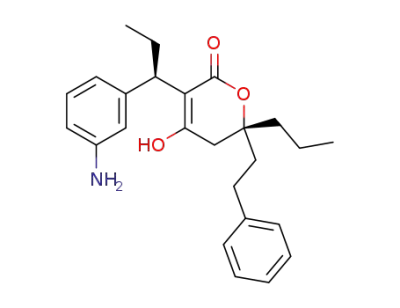 (R)-3-[(R)-1-(3-Amino-phenyl)-propyl]-4-hydroxy-6-phenethyl-6-propyl-5,6-dihydro-pyran-2-one
