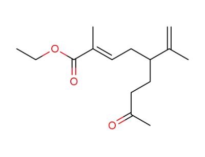 ethyl (5R*,E)-2-methyl-8-oxo-5-(prop-1-en-2-yl)non-2-enoate